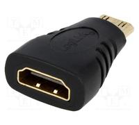 1 pcs x LOGILINK - AH0009 - Adapter, HDMI socket,mini HDMI plug, black