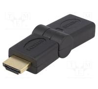 1 pcs x LOGILINK - AH0011 - Adapter, HDMI socket movable ±90°,HDMI plug, black