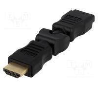 1 pcs x LOGILINK - AH0012 - Adapter, HDMI plug,HDMI plug movable 360°, black