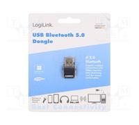 1 pcs x LOGILINK - BT0063 - BT adapter, USB A, Bluetooth 5.0, USB, 3Mbps, 10m