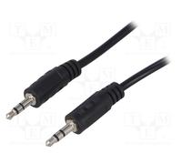 1 pcs x LOGILINK - CA1052 - Cable, Jack 3.5mm plug,both sides, 5m, black