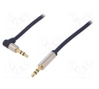1 pcs x LOGILINK - CA11300 - Cable, Jack 3.5mm 3pin plug,Jack 3.5mm 3pin angled
