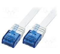 1 pcs x LOGILINK - CF2011U - Patch cord, U/UTP, 6, stranded, Cu, PVC, white, 0.2