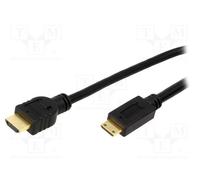 1 pcs x LOGILINK - CH0022 - Cable, HDMI 1.4, HDMI plug,mini HDMI plug, PVC, Len: