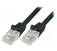 1 pcs x LOGILINK - CP1063U - Patch cord, U/UTP, 5e, stranded, CCA, PVC, black, 3