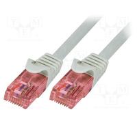1 pcs x LOGILINK - CQ2052U - Patch cord, U/UTP, 6, stranded, Cu, LSZH, grey, 2m,