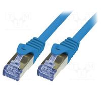 1 pcs x LOGILINK - CQ3096S - Patch cord, S/FTP, 6a, stranded, Cu, LSZH, blue, 10