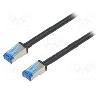 1 pcs x LOGILINK - CQ7083S - Patch cord, S/FTP, 6a, stranded, Cu, PE, black, 7.5