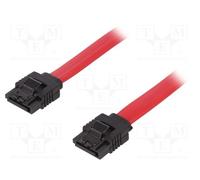 1 pcs x LOGILINK - CS0009 - Cable: SATA, SATA L-Type plug x2, 300mm, red