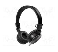 1 pcs x LOGILINK - HS0049BK - Headphones, black, Jack 3,5mm, Features: stereo, 1