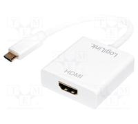 1 pcs x LOGILINK - UA0236A - Adapter, HDCP 1.3,HDMI 1.4,USB 3.0, HDMI socket,USB