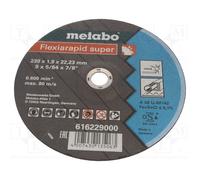 1 pcs x METABO - 616229000 - Cutting wheel, Ø: 230mm, Øhole: 22.23mm, Disc thick