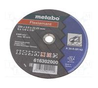 1 pcs x METABO - 616302000 - Cutting wheel, Ø: 230mm, Øhole: 22.2mm, Disc thick: