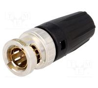 1 pcs x NEUTRIK - NBNC75BLP9 - Plug, BNC, male, shielded,with strain relief, str
