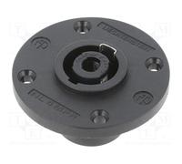1 pcs x NEUTRIK - NL4MPRXX - SPEAKON PANEL 4POLE ROUND