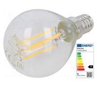 1 pcs x PHILIPS - 8718699763152 - LED lamp, warm white, E14, 230VAC, 470lm, P: 4