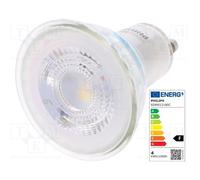 1 pcs x PHILIPS - 8718699774172 - LED lamp, neutral white, GU10, 230VAC, 275lm,