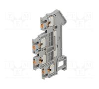 1 pcs x PHOENIX CONTACT - 3208511 - Splice terminal: rail, 0.14÷1.5mm2, ways: 2,