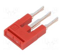 1 pcs x PHOENIX CONTACT - 3213027 - Comb bridge, ways: 3, red, Width: 3.5mm, UL9