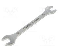 1 pcs x PROXXON - 23840 - Wrench, spanner, 14mm,15mm, Chrom-vanadium steel, Slim