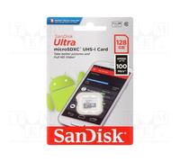 1 pcs x SANDISK - SDSQUNR-128G-GN6MN - Memory card, Android, microSDXC, R: 100MB