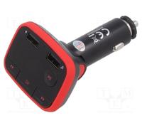 1 pcs x SAVIO - SAVFMTRANSTR-10 - FM transmitter, microSD,USB A socket x2, 5V/2.