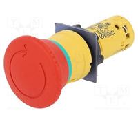 1 pcs x SCHNEIDER ELECTRIC - XB7NS8444 - Switch: emergency stop, 22mm, Stabl.pos