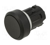 Siemens 3SU1000-0AB10-0AA0 PUSHBUTTON, 22MM, Round, Plastic, Black, Flat Button, MOMENTARY Contact Type, White