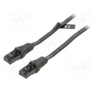 1 pcs x VENTION - IBABF - Patch cord, U/UTP, 6, Cu, PVC, black, 1m, RJ45 plug,bo