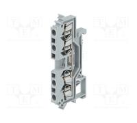 1 pcs x WAGO - 280-621 - Splice terminal: rail, 2.5mm2, ways: 1, terminals: 4, g
