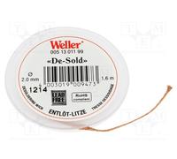 1 pcs x WELLER - T0051301199 - Tape: desoldering, W: 2mm, L: 1.6m