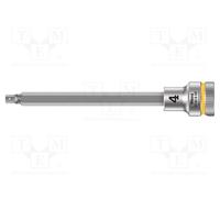 1 pcs x WERA - 5003032001 - Socket, Hex Plus key,socket spanner, HEX 4mm, 3/8',