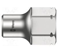 1 pcs x WERA - 5003685001 - Socket, 6-angles,socket spanner, HEX 13mm, 1/4', 18m