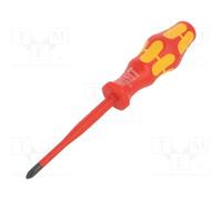 1 pcs x WERA - 5006456001 - Screwdriver, insulated,slim, PlusMinus cross PH-type