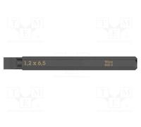 1 pcs x WERA - 5018142001 - Screwdriver bit, slot, 6,5x1,2mm, Overall len: 70mm,
