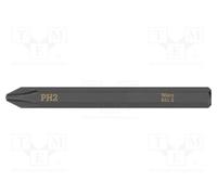1 pcs x WERA - 5018161001 - Screwdriver bit, Phillips, PH2, Overall len: 70mm, M