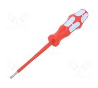 1 pcs x WERA - 5022731001 - Screwdriver, insulated, slot, 4,0x0,8mm, Blade lengt