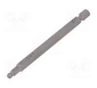 1 pcs x WERA - 5059681001 - Screwdriver bit, hex key,spherical, HEX 4mm, Overall