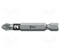 1 pcs x WERA - 5059922001 - Screwdriver bit, Pozidriv®, PZ2, Overall len: 50mm,