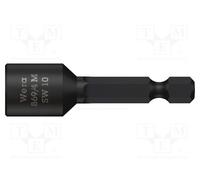 1 pcs x WERA - 5060240001 - Screwdriver bit, 6-angles socket, Socket: HEX 13mm,