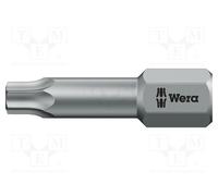 1 pcs x WERA - 5066301001 - Screwdriver bit, Torx®, TX06, Overall len: 25mm, TOR