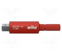 1 pcs x WIHA - 43139 - Adapter, insulated, slimVario®, Mounting: 1/4', ElectricV