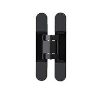 1 Pcs Zinc Alloy Hidden Cross Hinge, 6/7/9.7 Inch Three-Dimensional Adjustable Heavy-Duty Door Hinge，180 Degree Swing Hinge No Need to Divide Left and Right(Black,120KG-9.7 inch)