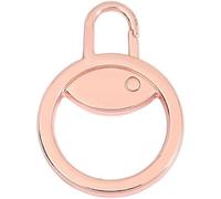 1 Pcs Zipper Pull Replacement, Detachable Metal Zipper Puller Zip Slider Extender Handle Mend Fixer for Suitcase Luggage Backpack Jacket Sewing Supplies (Rose Gold)