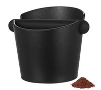 1 PcsCoffee Knock Box, Espresso Coffee Grounds Knock Box with Removable Knocks Bar, Grounds Container for Barista Coffee Machine Accessories(Black)