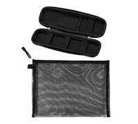 1 Pen Case and 1 A4 File Bag, Stationery Storage Tools, Office and School Supplies, Student Practical Tools (Black).