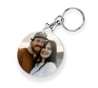 1 Personalised Photo Upload Circular Acrylic Birthday Anniversary Keepsake Keyring 50mm Primary Teaching Services
