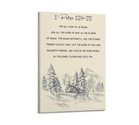1 Peter 1 24 Christian LiteraryCanvas Poster Wall Art Poster for Room Living Room Study Aesthetics And DecorationFrame-style 20x30inch(50x75cm)
