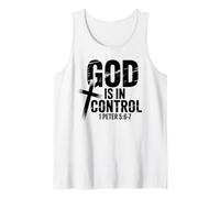 1 Peter 5:6-7 Bible Verse Christian Faith Tank Top