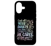 1 Peter 5:7 Cast All Your Anxiety On Him Bible Verse Case for iPhone 17